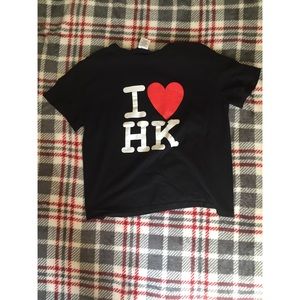 I love HK graphic tee