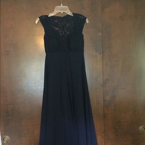 Navy blue bridesmaid dress