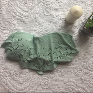 Strapless Lace Swimsuit 🌼🌞