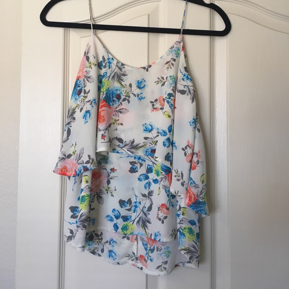 Paper Crane Floral Top
