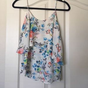 Paper Crane Floral Top
