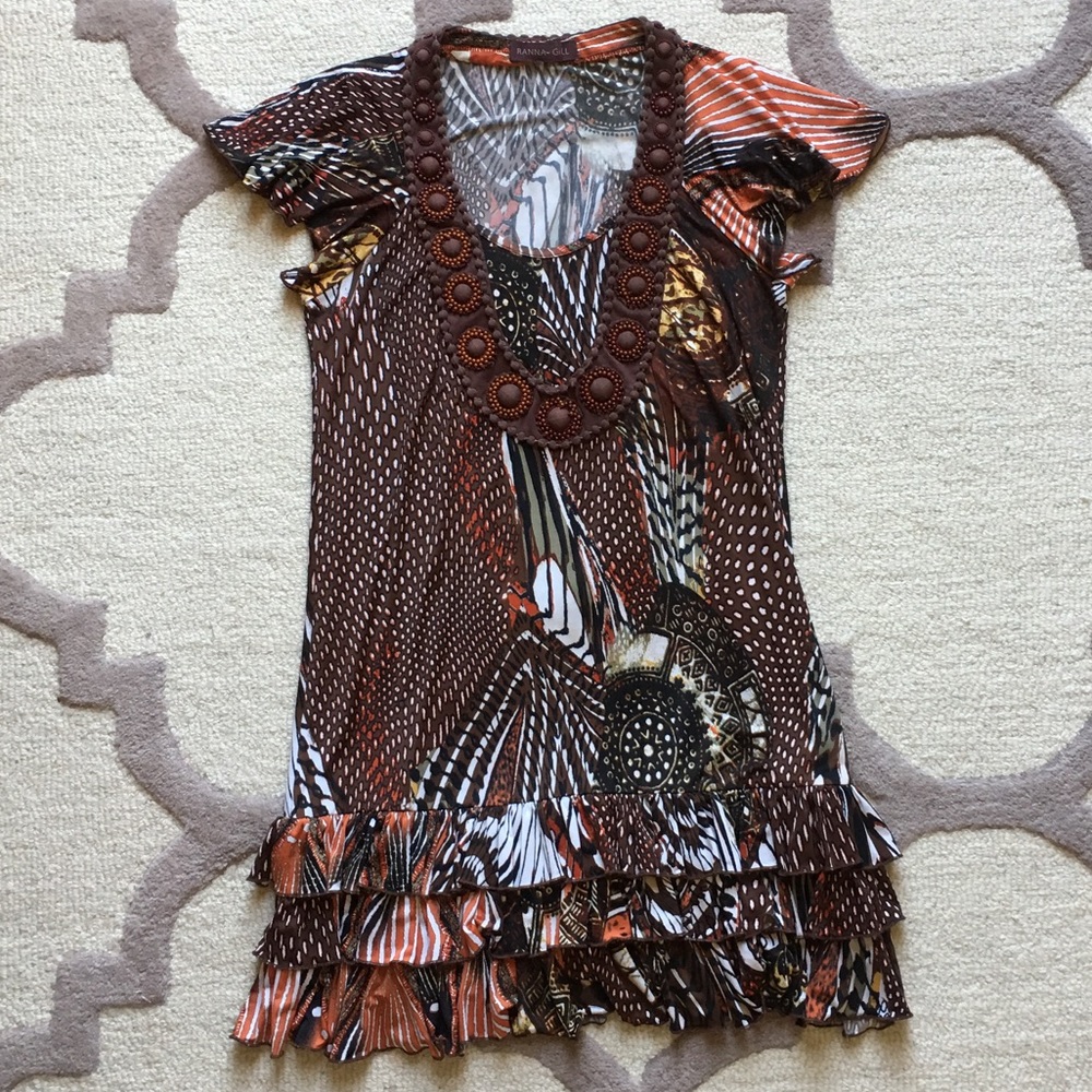 Flutter Sleeve Dress - Anthropologie