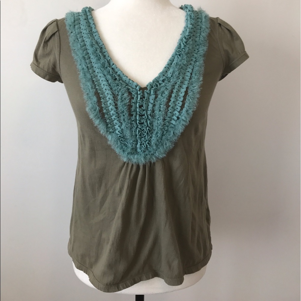 Anthropologie Ruffled top
