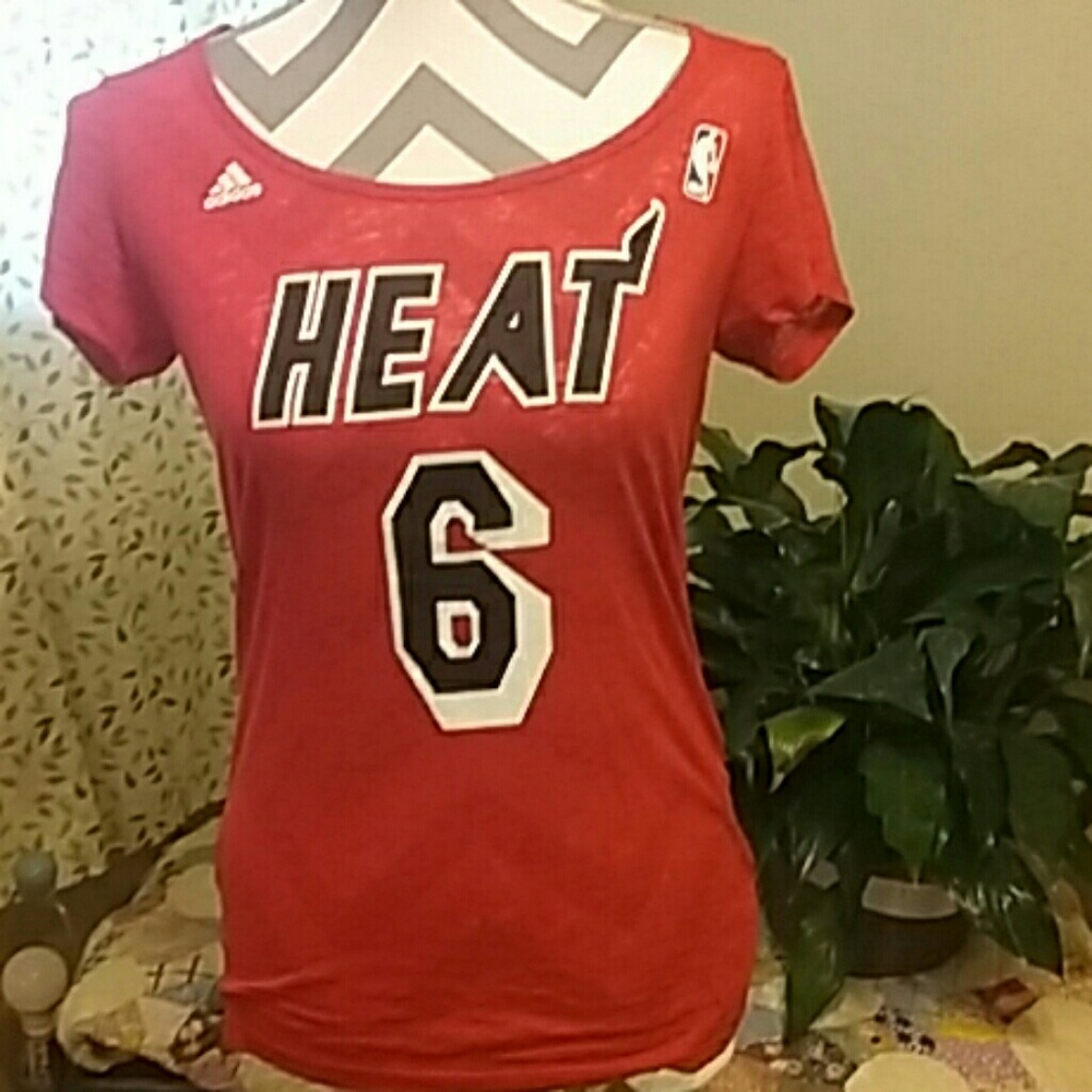 Adidas NBA Miami Heat #6 women's Tshirt