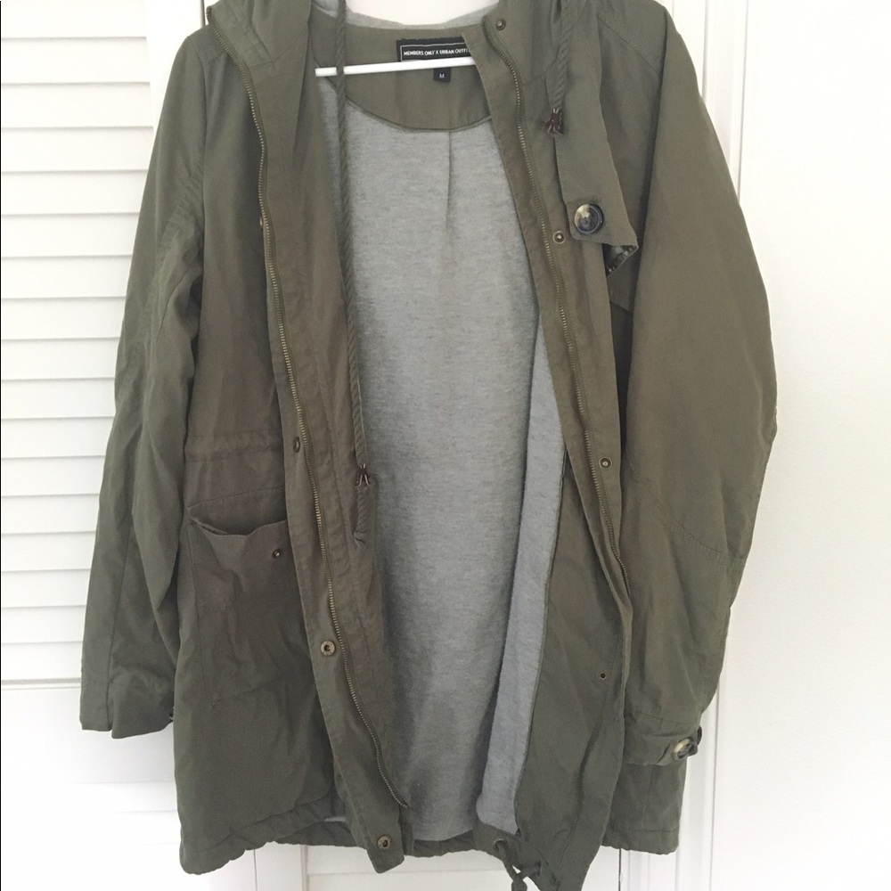 Army Green Members only Coat
