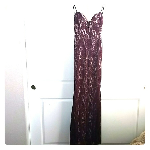 Burgundy Formal Dress - Picture 3 of 3