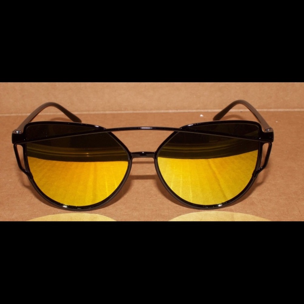 Yellow Cat Eye Sunglasses