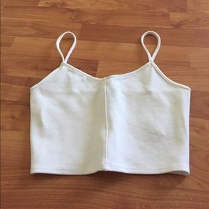 Basic white crop top