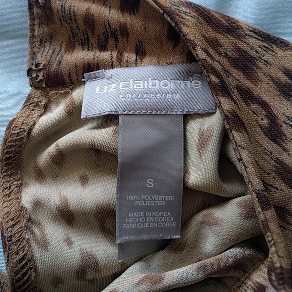 Liz Claiborne Collection Cheetah Blouse - Picture 2 of 4