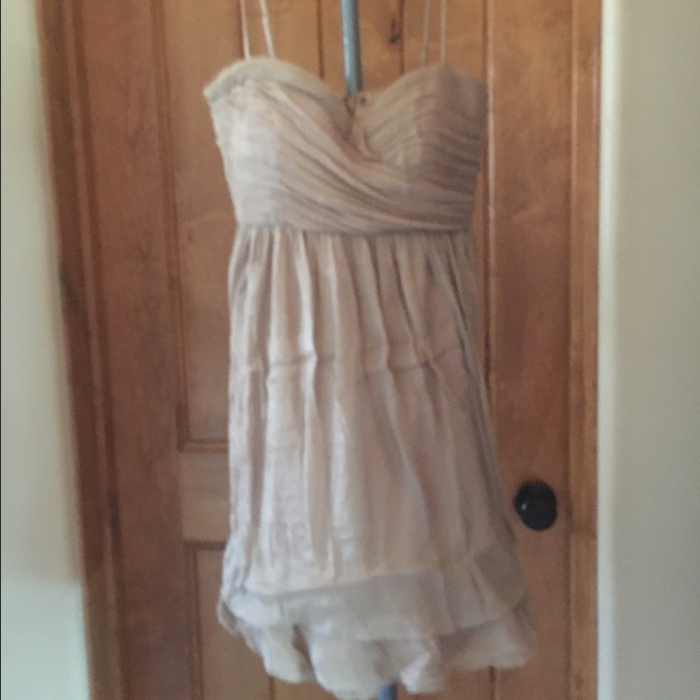 BCBG Chiffon Ruffle Dress New with Tags size 2