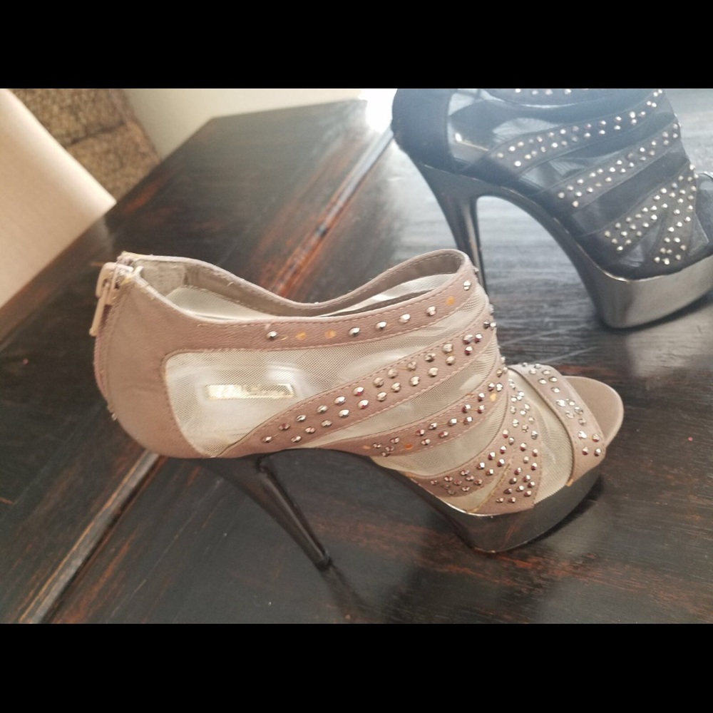 Beaded sexy heels