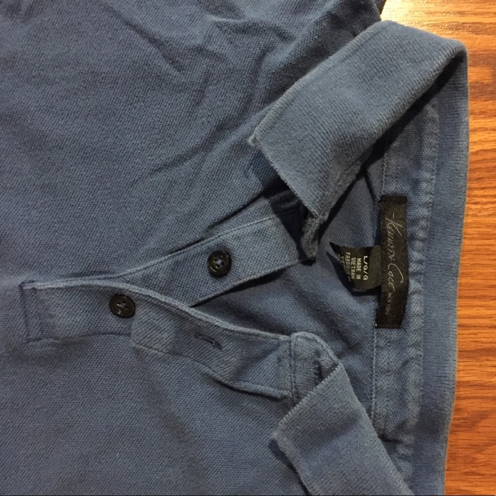 Kennith Cole polo t-shirt (blue) Size L but fits M