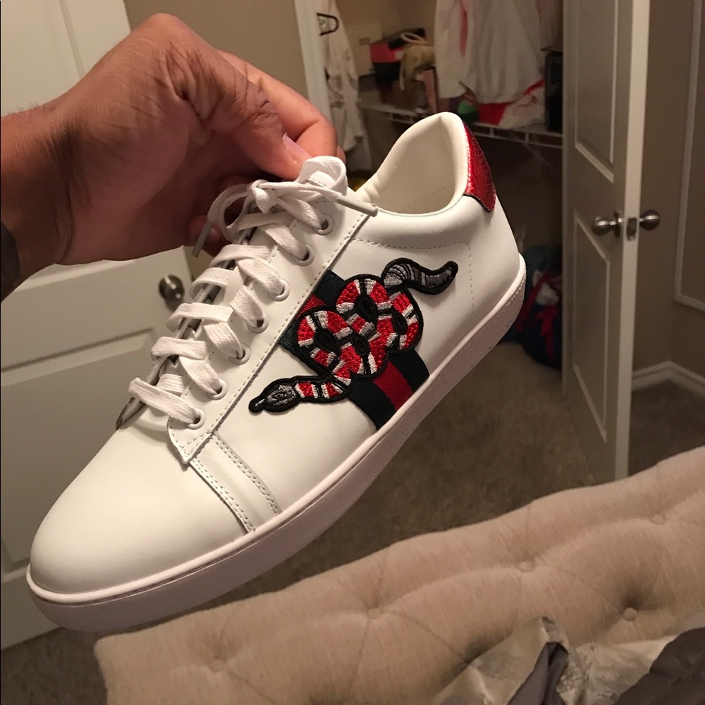 Gucci Ace Sneakers with snake