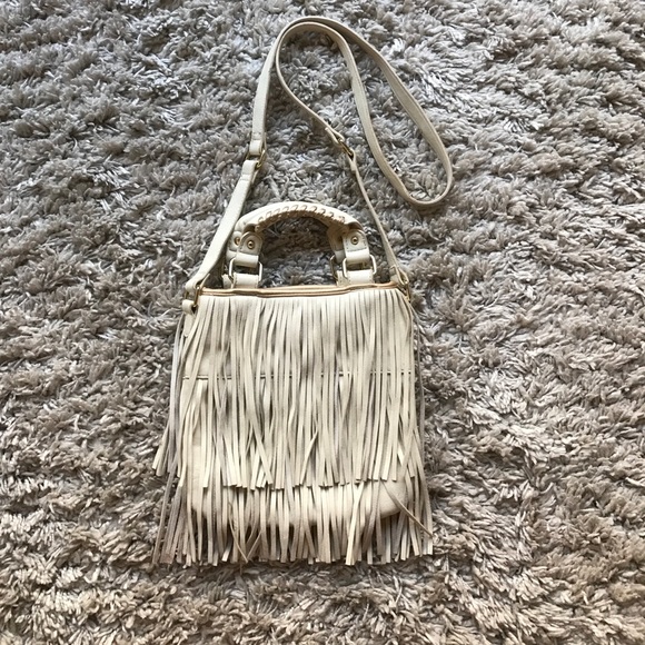 Steve Madden Handbags - Steve Madden White Frill Purse