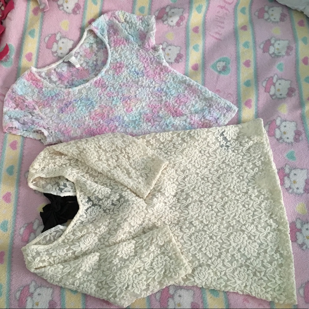 2 original F21 Laced Tops