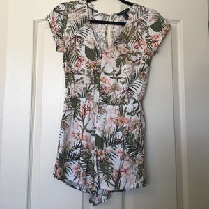 Island Print Romper