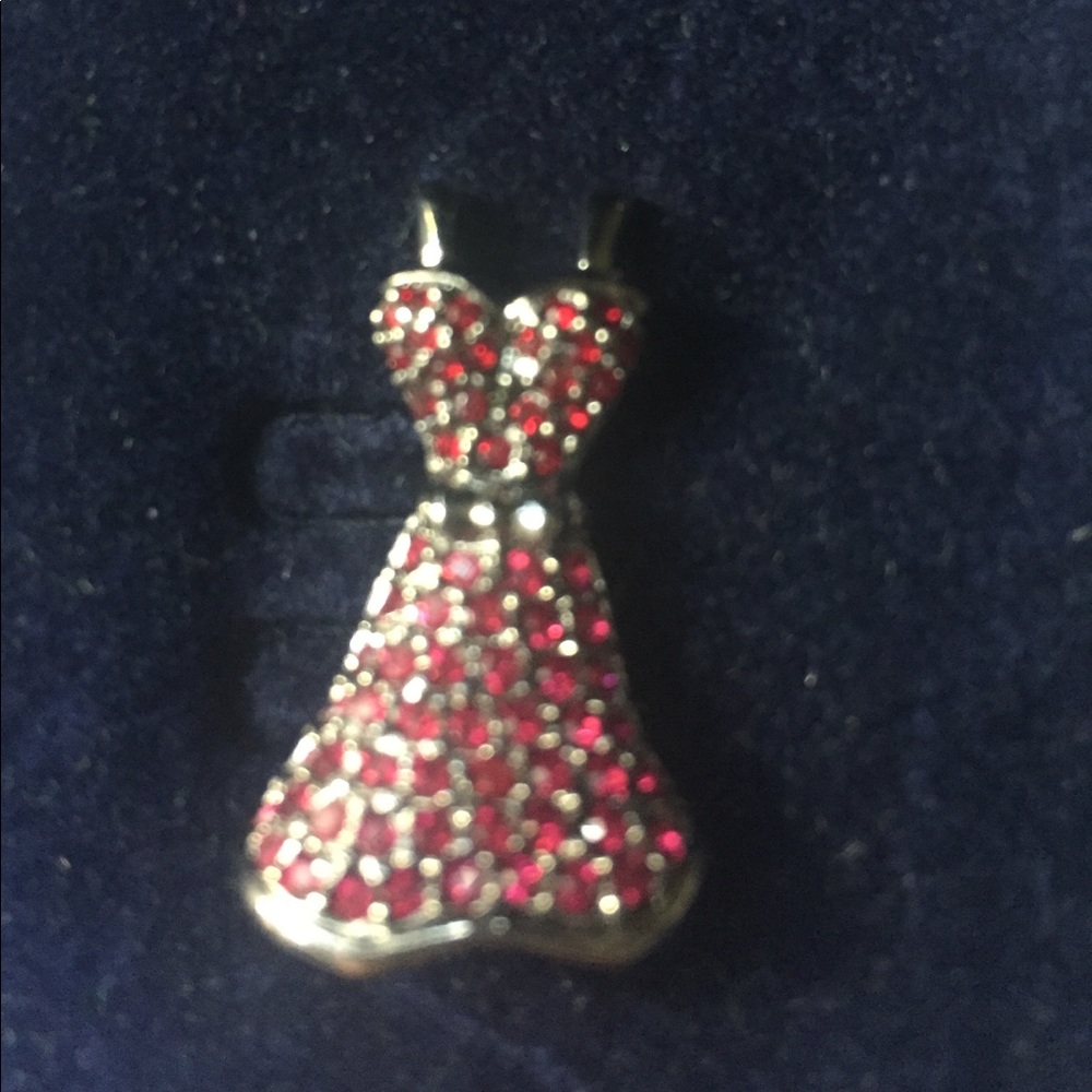 Nib Swarovski pin red dress Amer.❤️ Assoc.-vintage