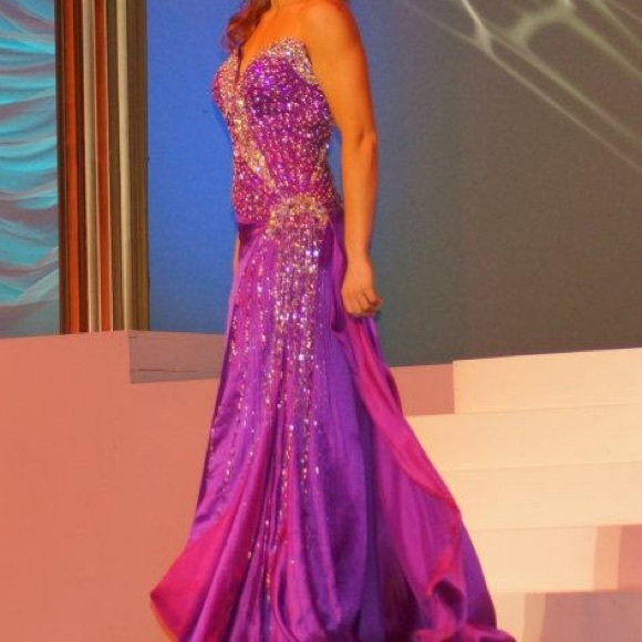 Custom MacDuggal Pageant Gown - Picture 2 of 8
