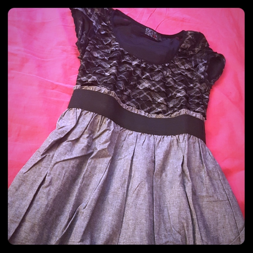 Black and Grey Dress