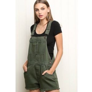 Brandy Melville Olive Overalls