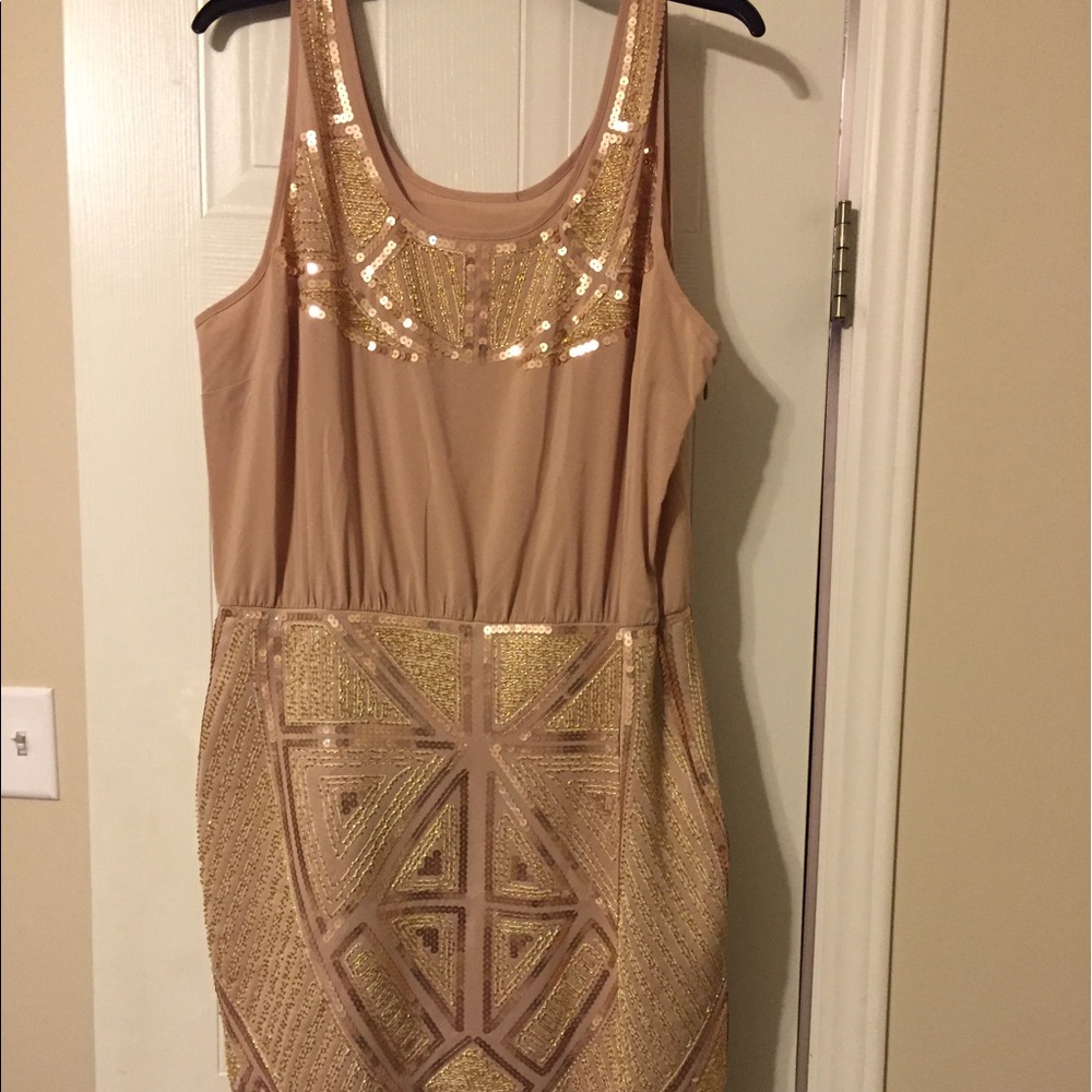 Cache beaded dress xl