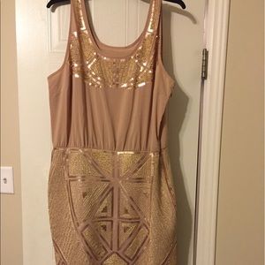 Cache beaded dress xl