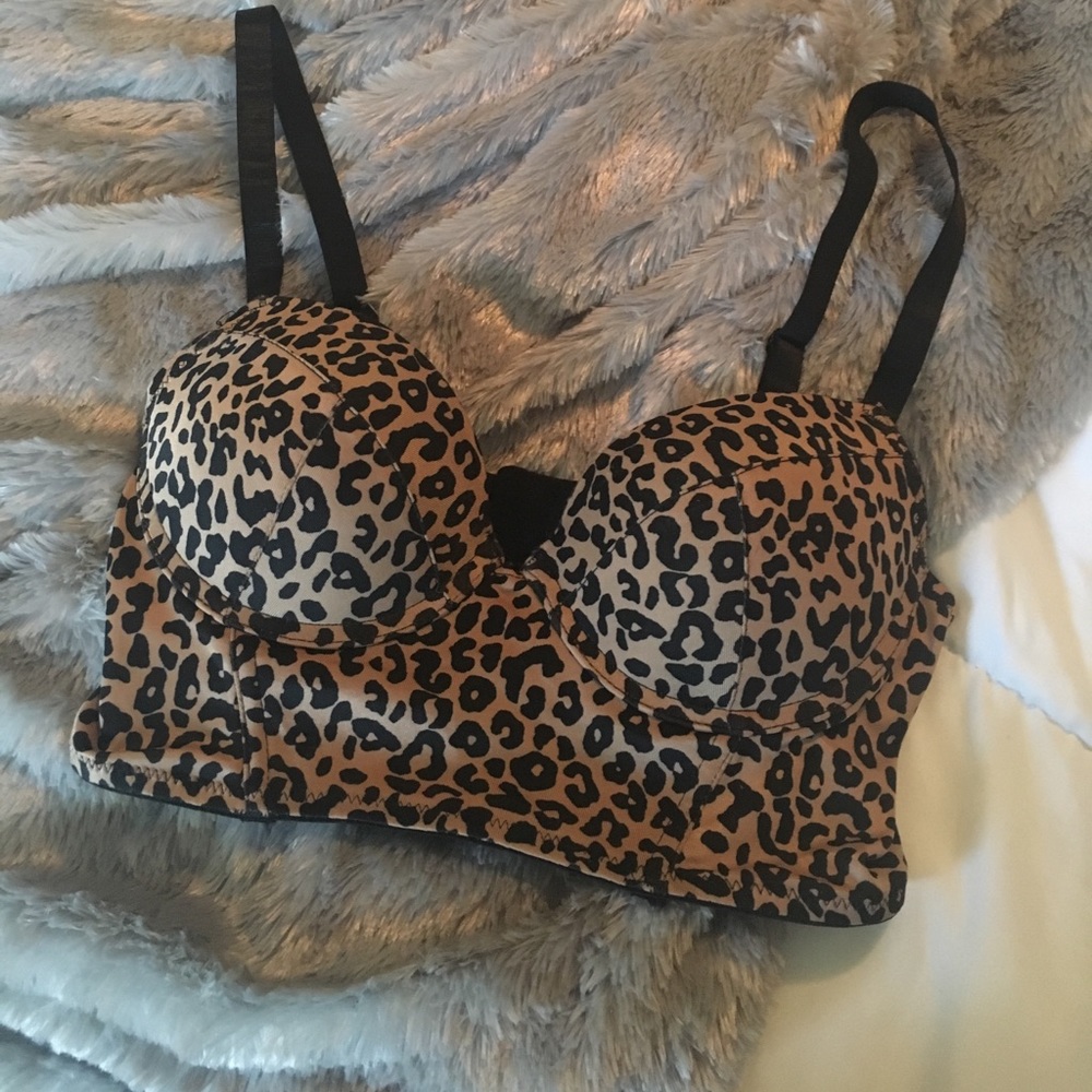 Bralette size 36C cheetah pattern