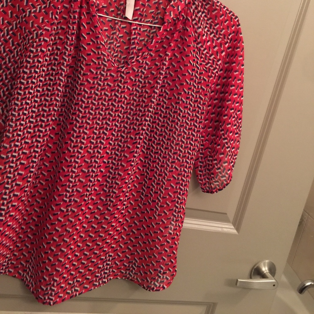 Red blouse