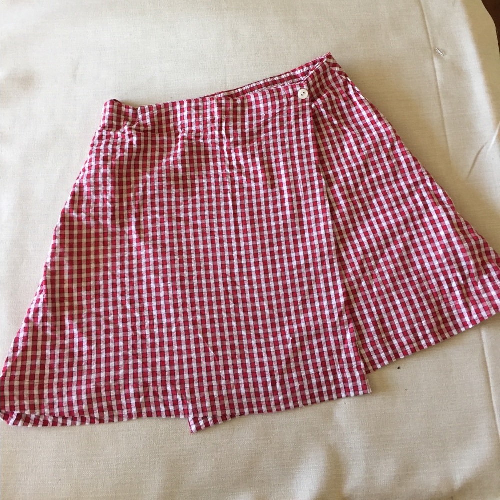Vintage plaid skater skirt