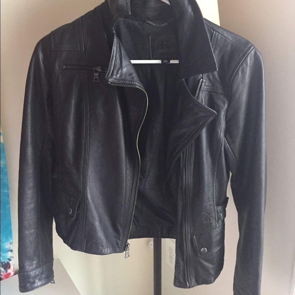 Banana Republic Black Leather Jacket