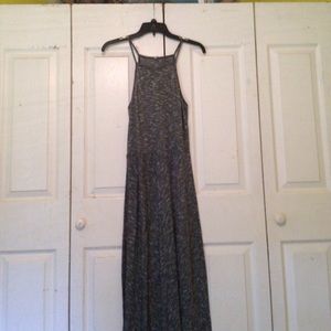 Grey Halter Maxi Dress