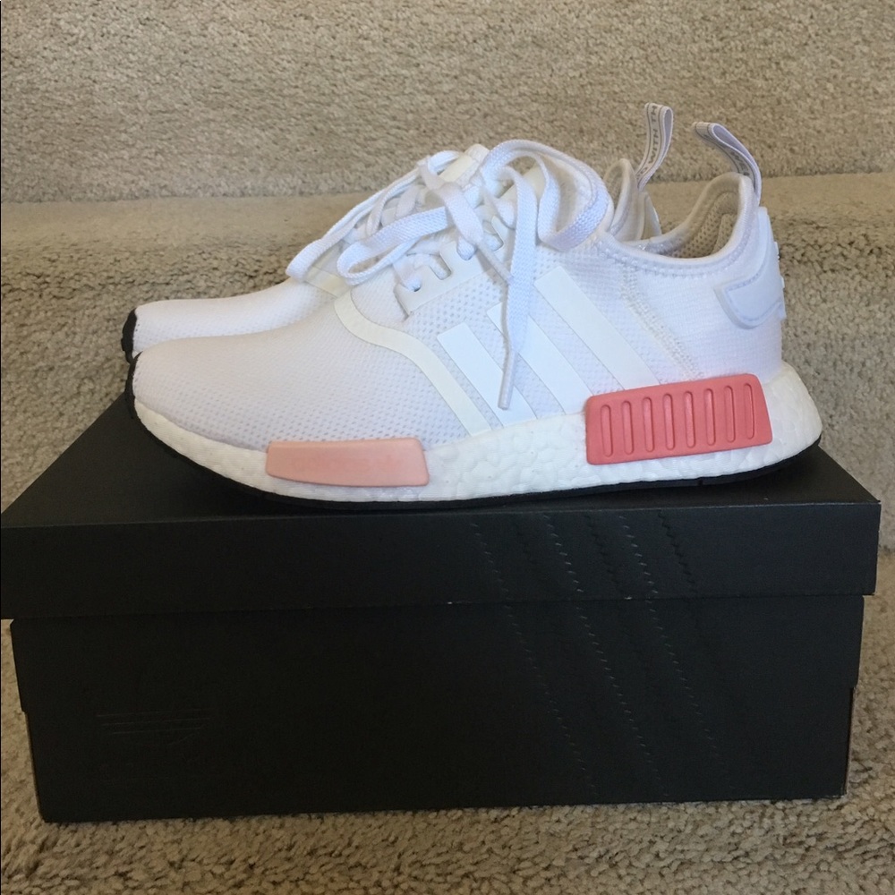 NWT Adidas NMD R1 White Rose - Picture 4 of 5