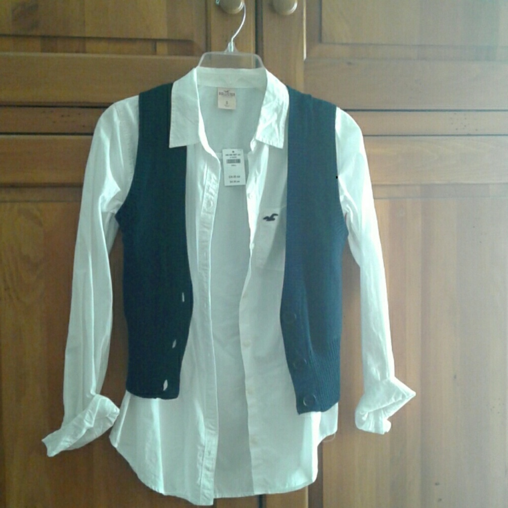 White collar shirt