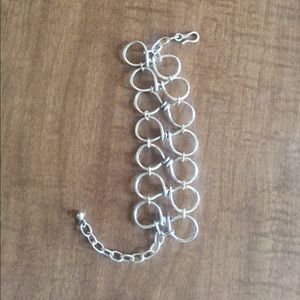 Silver cuff bracelet