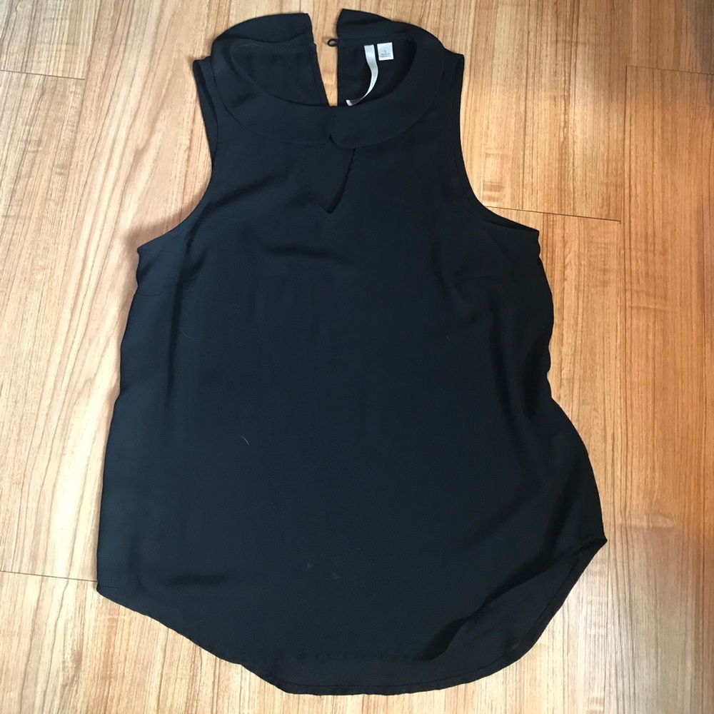 Lauren Conrad black dressy tank top