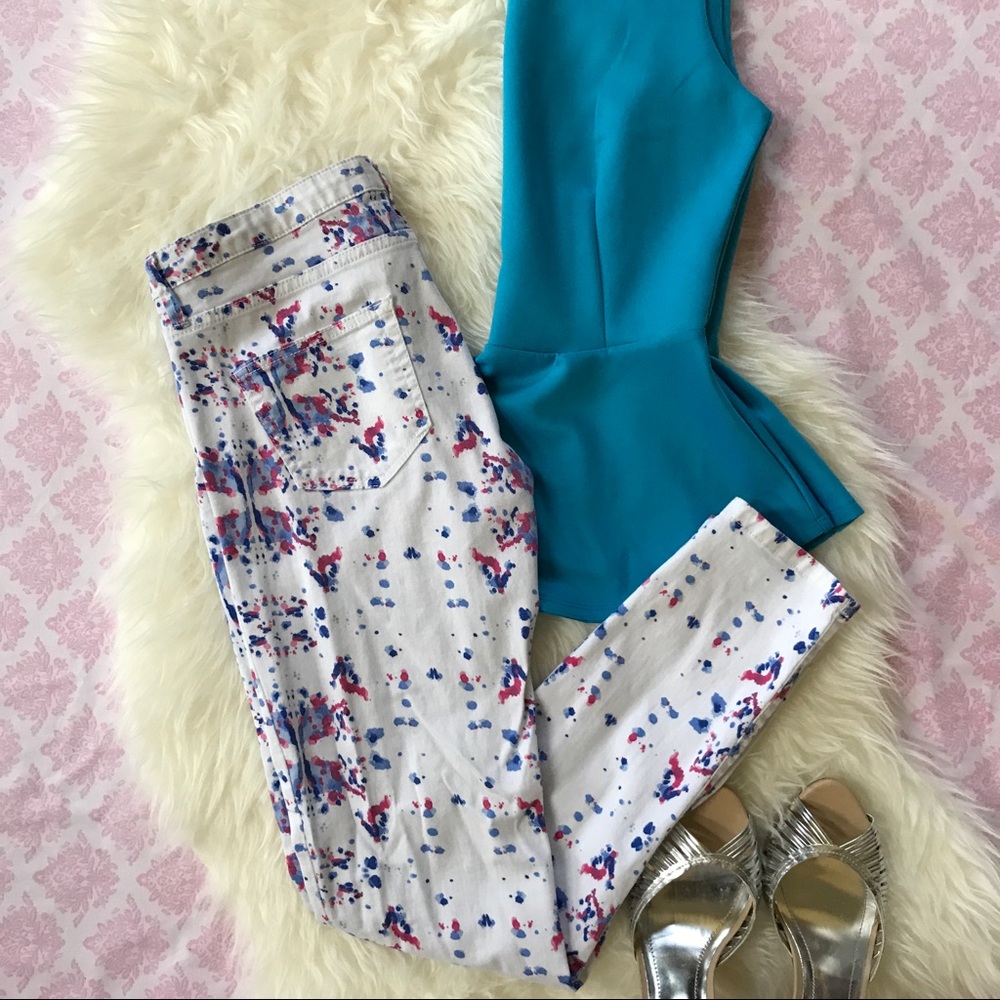 MNG by Mango Mirror Print Skinny Jeans
