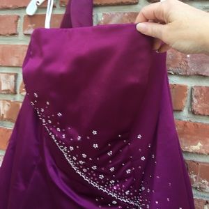 Purple David's bridal dress with beading - 18