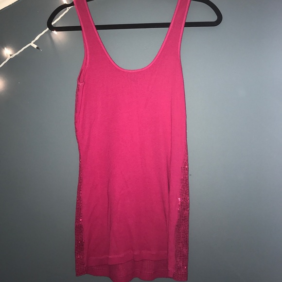 Pink Sequined Express Top - Picture 2 of 3