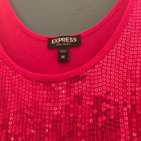 Pink Sequined Express Top - Picture 3 of 3