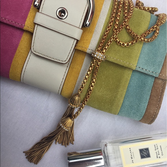 J. Crew Gold & Crystal Tassel Necklace - HP - Picture 6 of 6