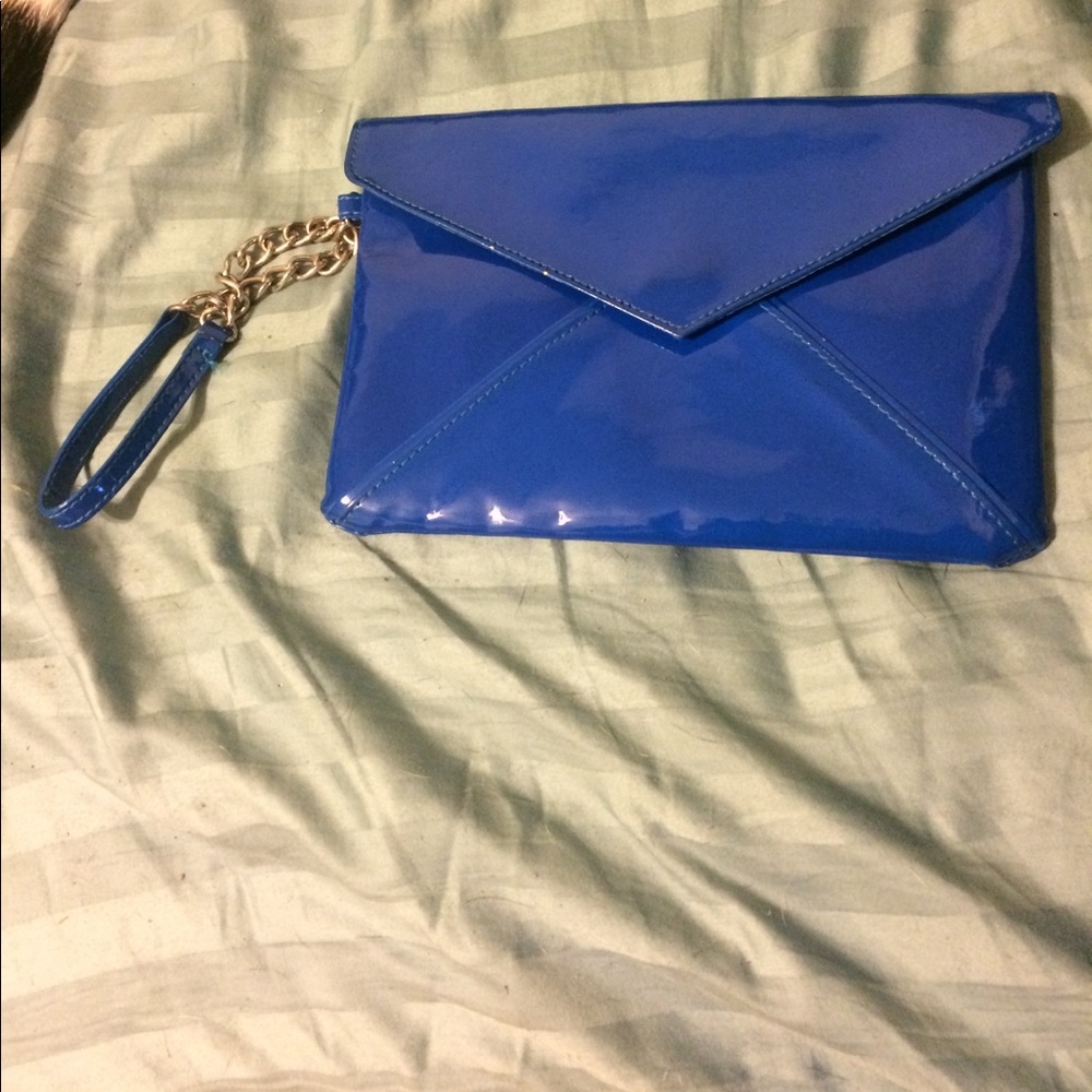 Electric Blue Envelope Wristlet