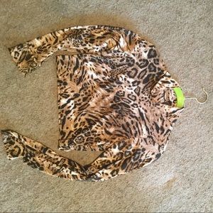 Leopard crop top