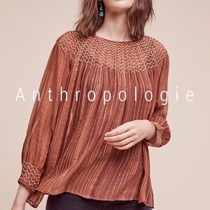 FINAL NWT Anthropologie Bresle boho peasant top