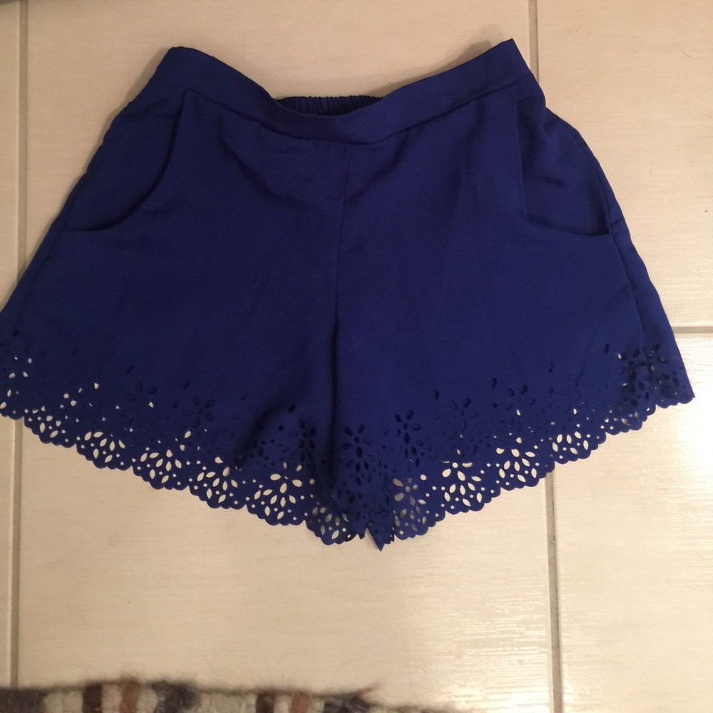 Blue shorts