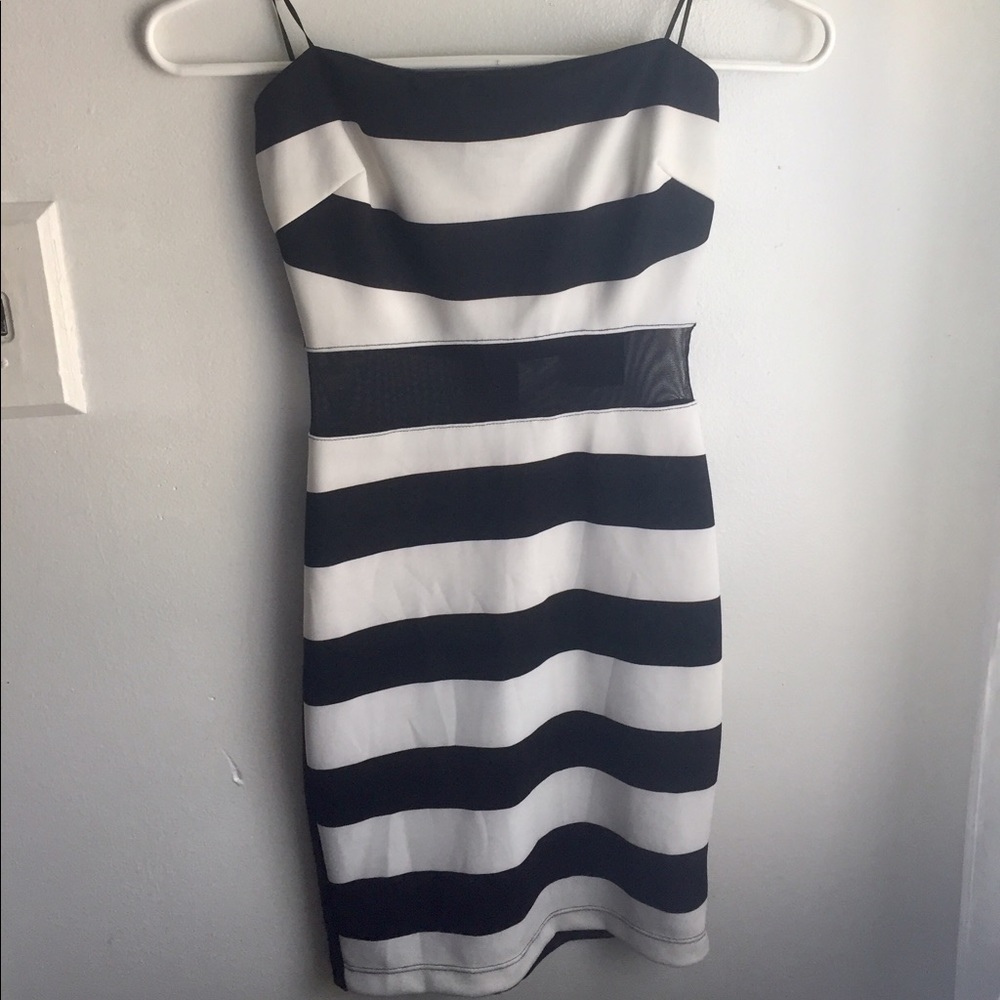 Guess Black and White Dress