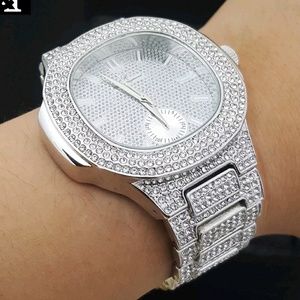 Accessories | Hip Hop Iced Out White Gold Plated Rappers Watch | Poshmark