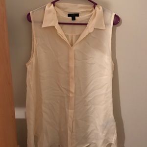 JCrew cream blouse size 12