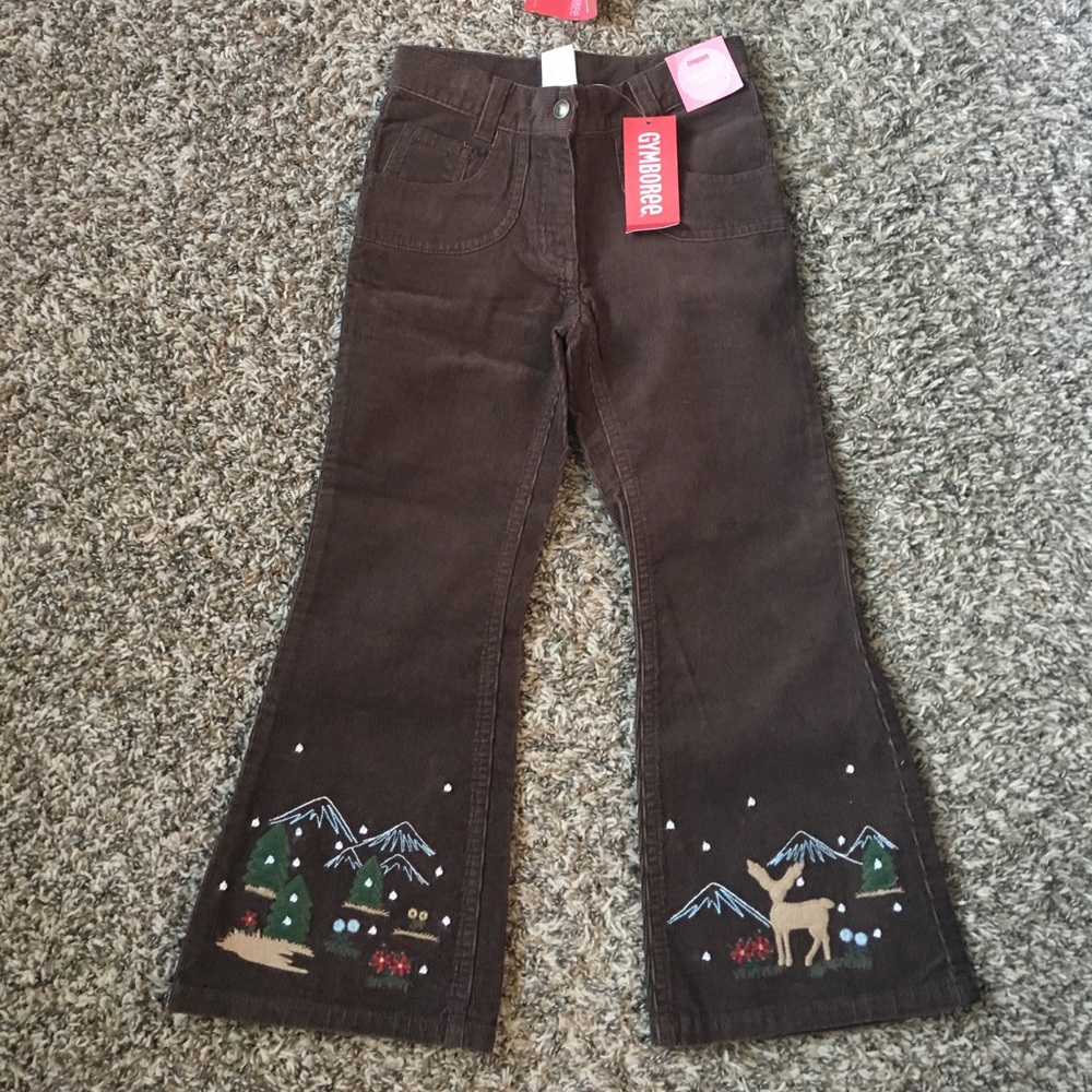 Gymboree Embroidered Chord Flares