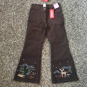 Gymboree Embroidered Chord Flares
