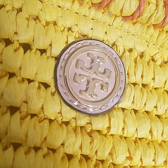 *SOLD* NWT tory burch colorblock straw beach tote - Picture 3 of 8